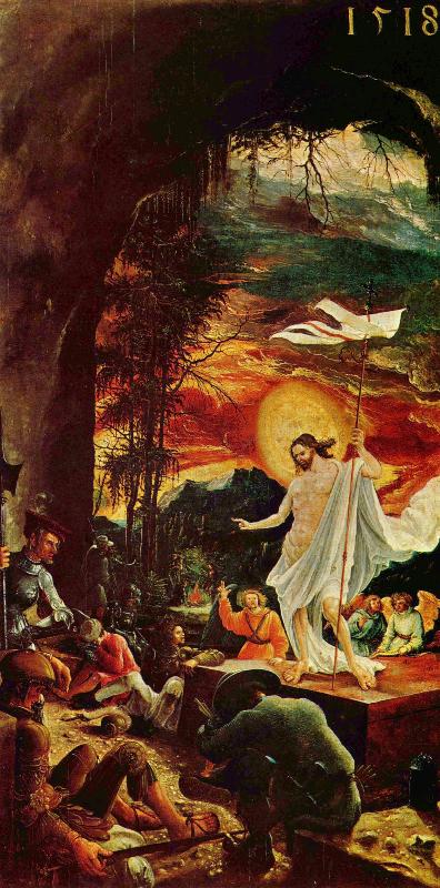 Albrecht Altdorfer Resurrection by Altdorfer oil painting image